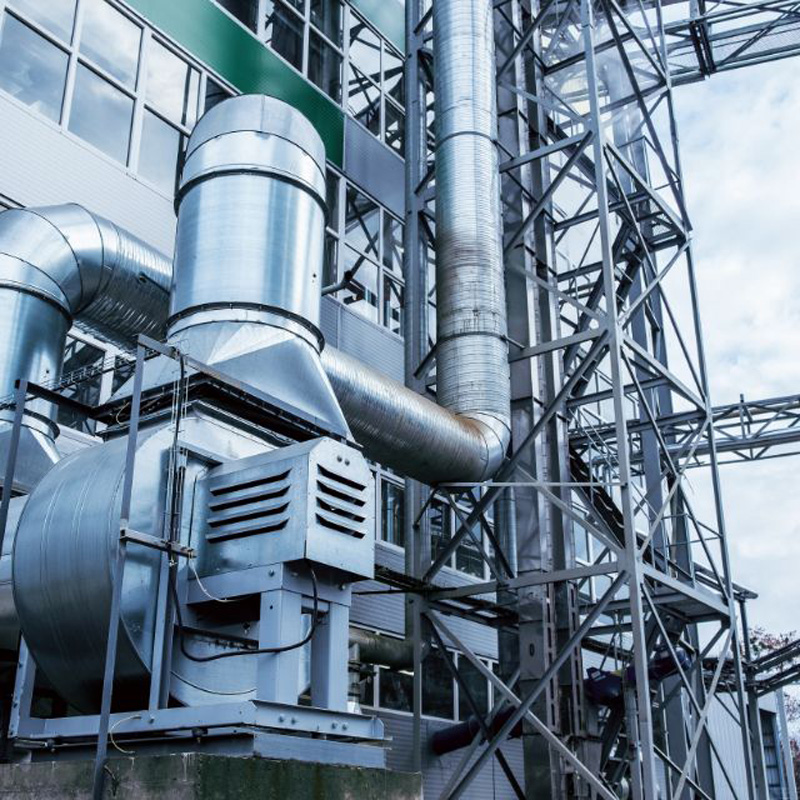 fans and ventilation for an industrial building