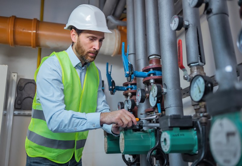 A team member is offering emergency boiler repair service in Chicago, IL